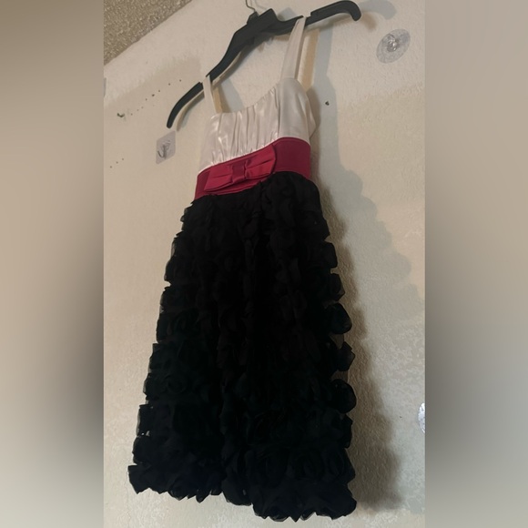 Ruby Rox Girls 3D Roses Fancy Dress - Picture 1 of 16